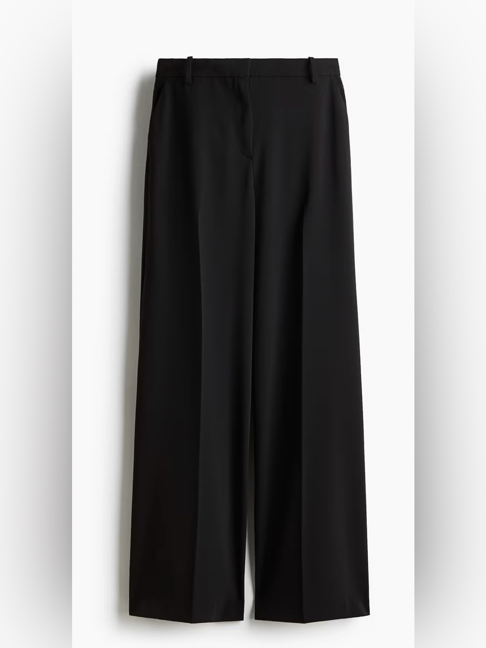 H&M Black Wide-Leg Trousers